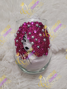 Blinged Out Stemless Wine Glass