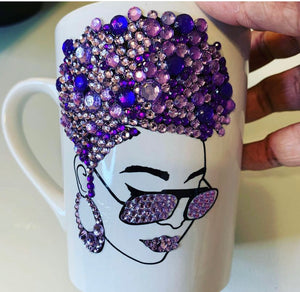 Multicolored Blinged Out Coffee Mug- Jazzy