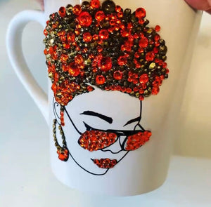 Multicolored Blinged Out Coffee Mug- Jazzy