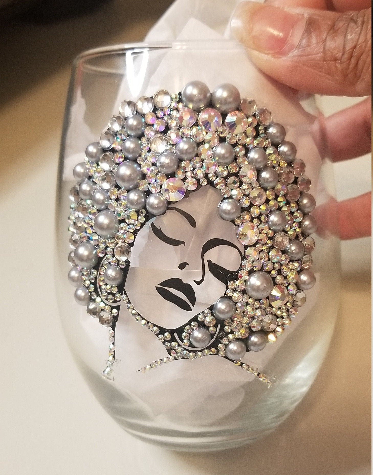 Bling Stemless Wine Glass