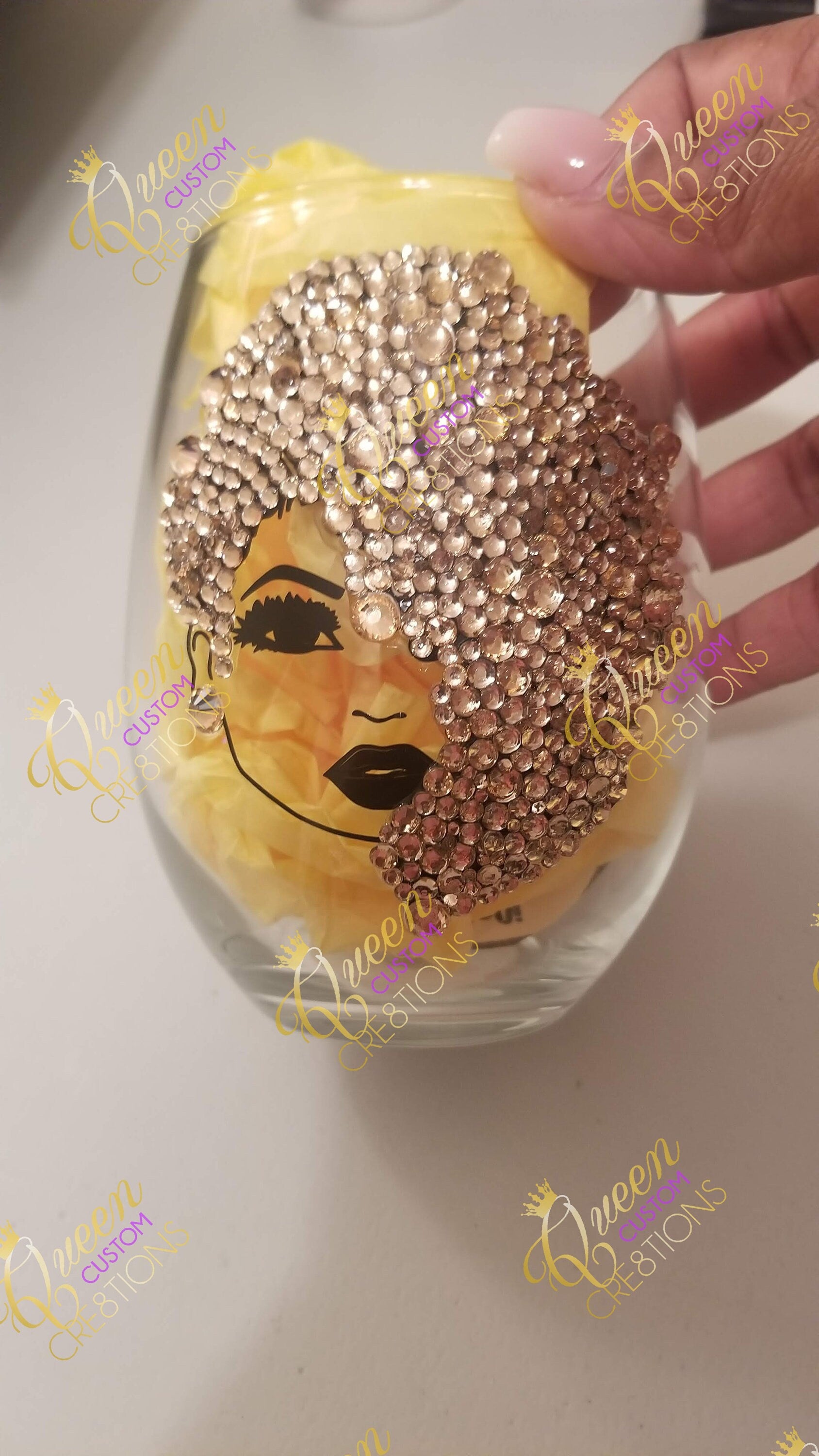 Bling Stemless Wine Glass